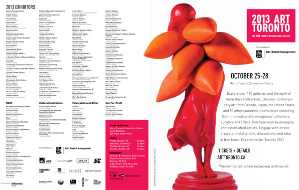 Toronto International Art Fair Program - 2013-1